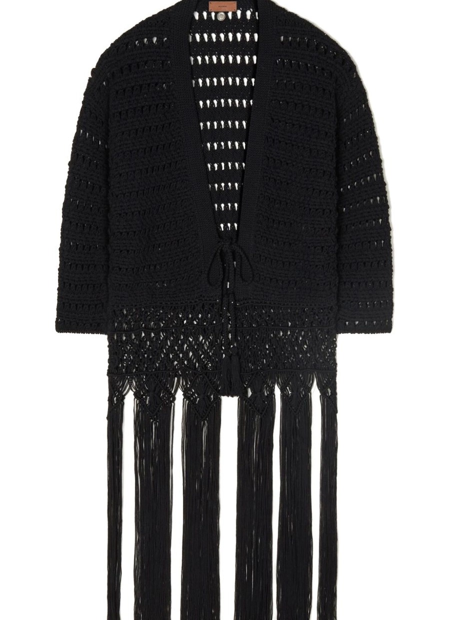 Affordable fringed Alanui cardigan Letter Love India To Women 0716